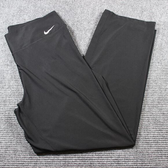 Nike Pants Womens 2X Black Dri-FIT Power Classic Straight Leg - Picture 1 of 8